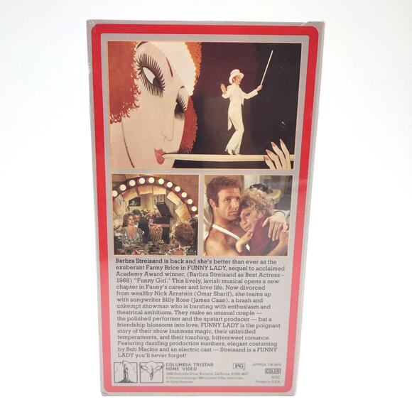 Funny Lady 1974 Sealed VHS Movie Barbara Streisand James Caan 1986 - Picture 2 of 3